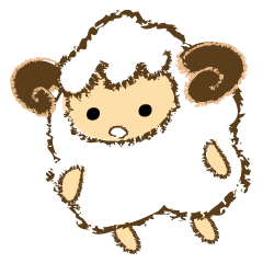 [LINEスタンプ] もこもこ羊のQ