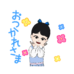 [LINEスタンプ] 制服姿 女の子