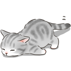 [LINEスタンプ] やる気が出ない☆猫たちのスタンプの画像（メイン）
