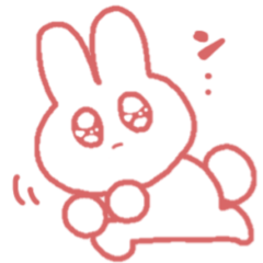 [LINEスタンプ] もちうさぎ大福