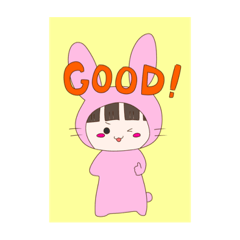 [LINEスタンプ] うさちゃん。（あいさつ＆きもち）