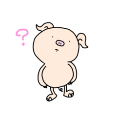 [LINEスタンプ] カラフル キョトン スタンプ