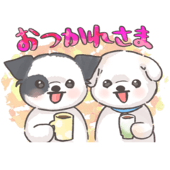 [LINEスタンプ] おいぬのりゅーwithハラミちゃん