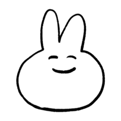 [LINEスタンプ] うさぎだけ