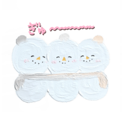 [LINEスタンプ] ゆきんこ雪だるま