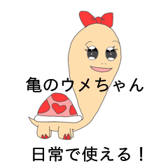 [LINEスタンプ] 亀のウメちゃん