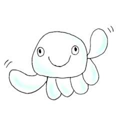 [LINEスタンプ] まんじゅうくらげ