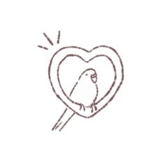 [LINEスタンプ] インコの瞬き