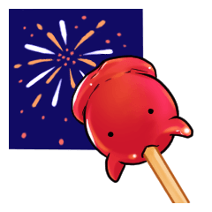[LINEスタンプ] リンゴアメンダコ