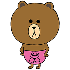 [LINEスタンプ] LINE FRIENDSと一緒