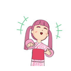 [LINEスタンプ] 桃一色