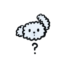 [LINEスタンプ] 半透明なイッヌくん（白いよ）