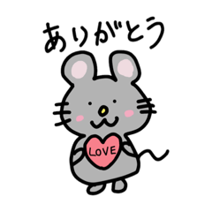 [LINEスタンプ] へんてこねずみ