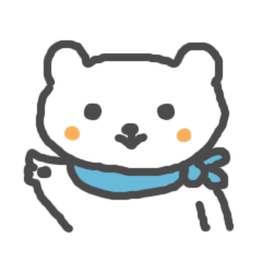 [LINEスタンプ] 白クマのごあいさつスタンプ