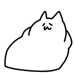 [LINEスタンプ] 怠惰なてぐせねこ