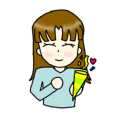 [LINEスタンプ] 女の子スタンプ(文字無し)