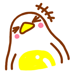 [LINEスタンプ] ポーチドエッグペンギン