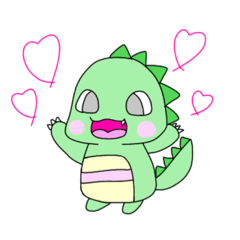 [LINEスタンプ] 怪獣のアロエくん