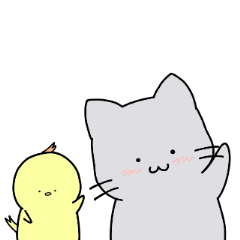 [LINEスタンプ] かいじゅうひよことはいねこ「修正版」