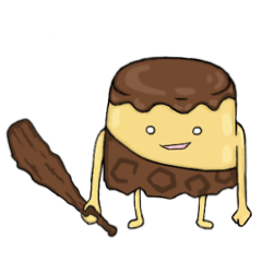 [LINEスタンプ] プリン原人