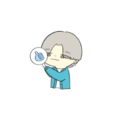 [LINEスタンプ] センターわけくん