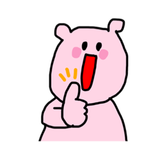 [LINEスタンプ] ぴんくのやつ