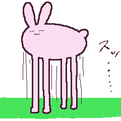 [LINEスタンプ] ジャギーウサギ