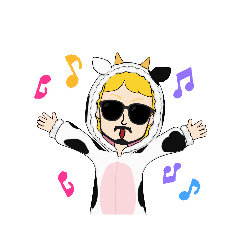 [LINEスタンプ] もうもう牛