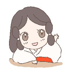 [LINEスタンプ] 巫女さまの癒し