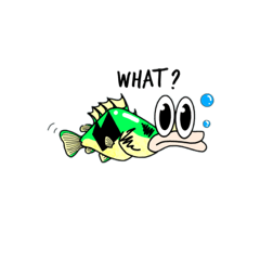 [LINEスタンプ] 目の大きな魚スタンプ