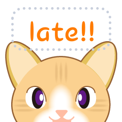 [LINEスタンプ] 猫のラテ！すたんぷ