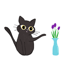 [LINEスタンプ] thriftの看板猫ゴマ