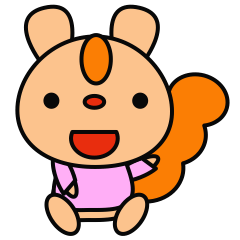 [LINEスタンプ] りすのりっちゃんとお友だち