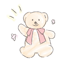 [LINEスタンプ] かわいいクマのぬいぐるみのスタンプ