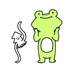 [LINEスタンプ] かえるといか