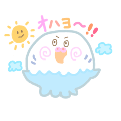 [LINEスタンプ] クラゲみたいなトリたち。