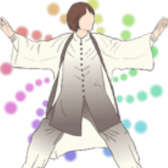 [LINEスタンプ] #044 ひとちゃん 気功 *asachi