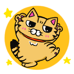 [LINEスタンプ] キジトラとしろねこちゃん