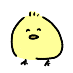 [LINEスタンプ] まだ赤ちゃんのひよこ