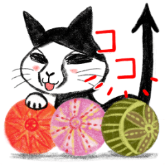 [LINEスタンプ] 猫のブクちゃん01