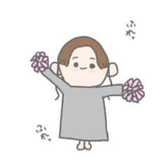 [LINEスタンプ] ゆるふわ 表情豊かな女の子