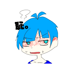 [LINEスタンプ] 青色のゆめちゃんスタンプ