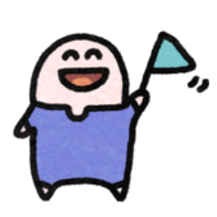 [LINEスタンプ] ラッキーカラー青のスタンプ
