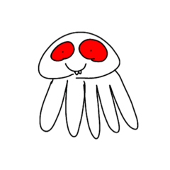 [LINEスタンプ] 寒気がする！！くらげ！！