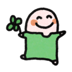[LINEスタンプ] ラッキーカラー緑のスタンプ