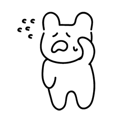 [LINEスタンプ] 帰ってきた泣き顔クマ