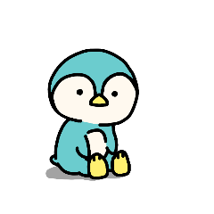 [LINEスタンプ] 座ってるだけペンギン