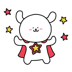 [LINEスタンプ] かわいい犬のミルク