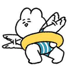 [LINEスタンプ] 夏の日常使えるうさぎ