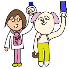 [LINEスタンプ] ご挨拶とワンコ